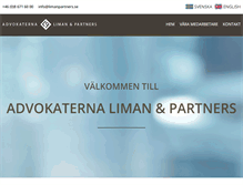 Tablet Screenshot of limanpartners.se